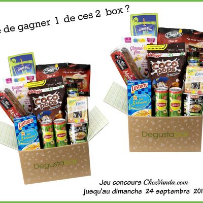  ♥ Qui va tenter de remporter 1 des 2  box offerte par Dégustabox ?  ♥