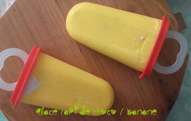 Glace rapide choco / banane 