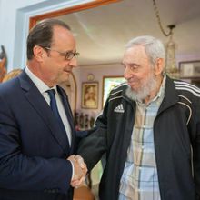 Le président français a rendu visite à Fidel 