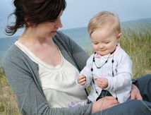 Séance avec la petite Anna sur la plage