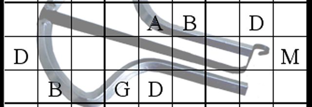 Sudoku avec les lettres du mot GUIMBARDE