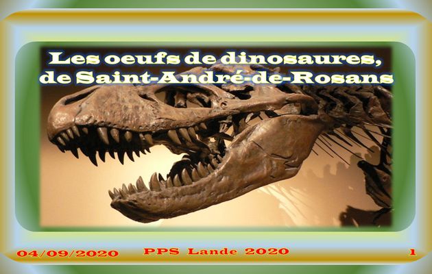 Les oeufs de dinosaures,de Saint-André-de-Rosans N° 2 par Lande