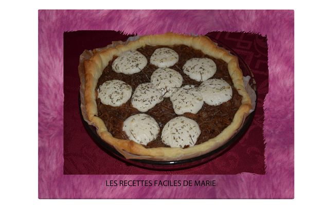 TARTE CHEVRE-OIGNONS