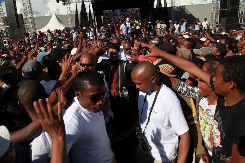 Dans le cadre du IIè anniversaire de la IVèRépublique, le couple présidentiel, Andry et Mialy Rajoelina, a inauguré le «Coliseum de Madagascar» sis à Antsonjombe. 3è partie. Photos: Harilala Randrianarison