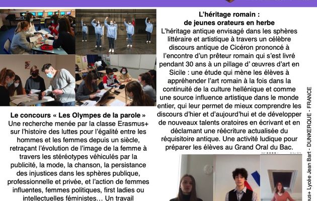 HERITAGE Newsletter n°2 France lycée