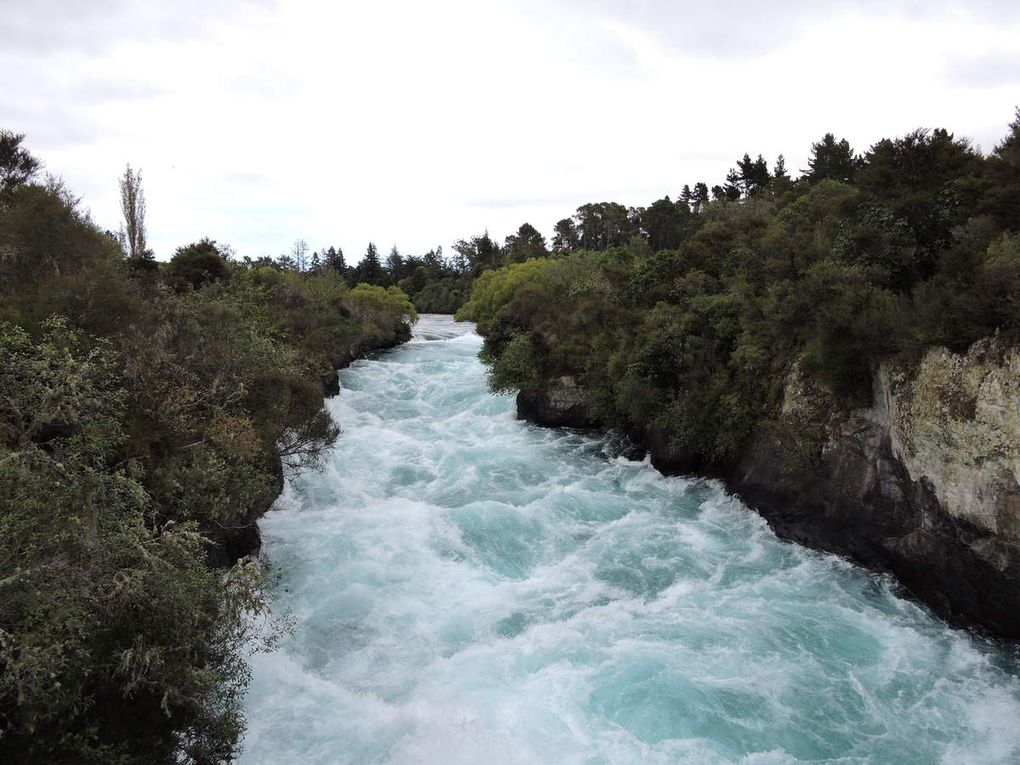 Le fleuve Waikato et les cascades de Huka