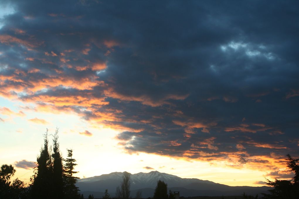 Le Canigou vu de ma fenêtre en hiver. ©Bernard Revel