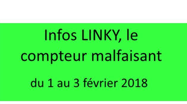Info LINKY du 1 au 3 février 2018