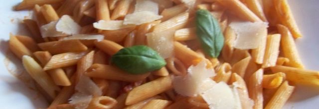 Penne-sauce à la vodka.