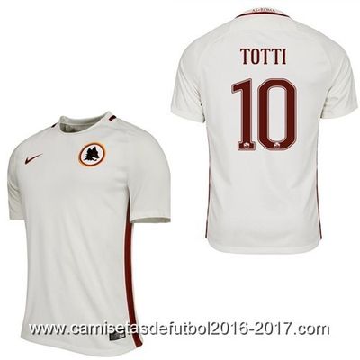Camiseta Totti AS Roma 2016 2017 Segunda