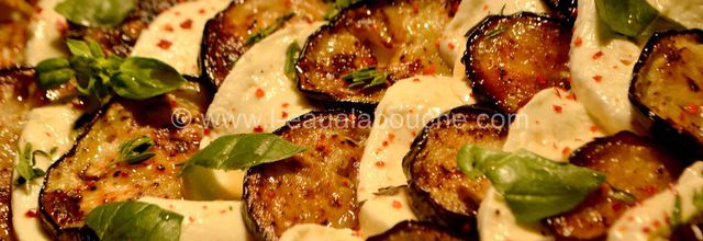 Aubergines-Mozzarella