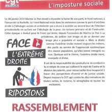 La Rochelle : la CGT contre l'extrême-droite
