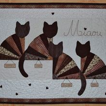 Des chats , des chats ! A miaou quilt! A meow quilt!