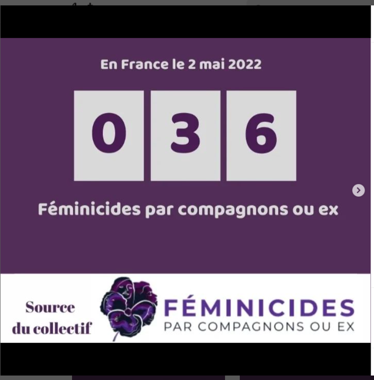 89 EME  FEMINICIDES   DEPUIS LE DEBUT  DE L ANNEE 2022