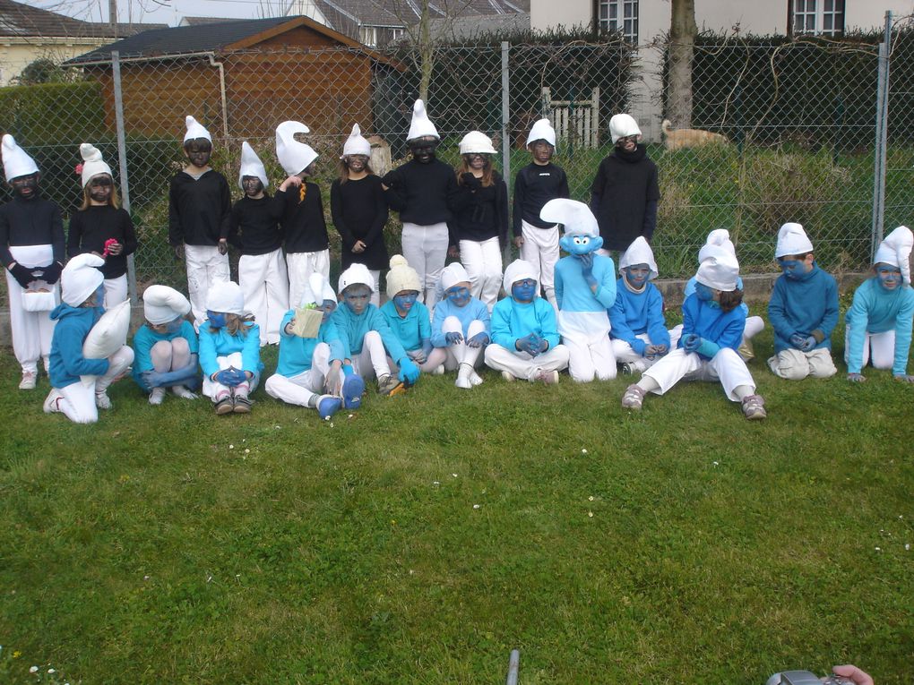 Jeudi 5 avril, les enfants se sont retrouvés à Baupte pour défiler dans les rues.