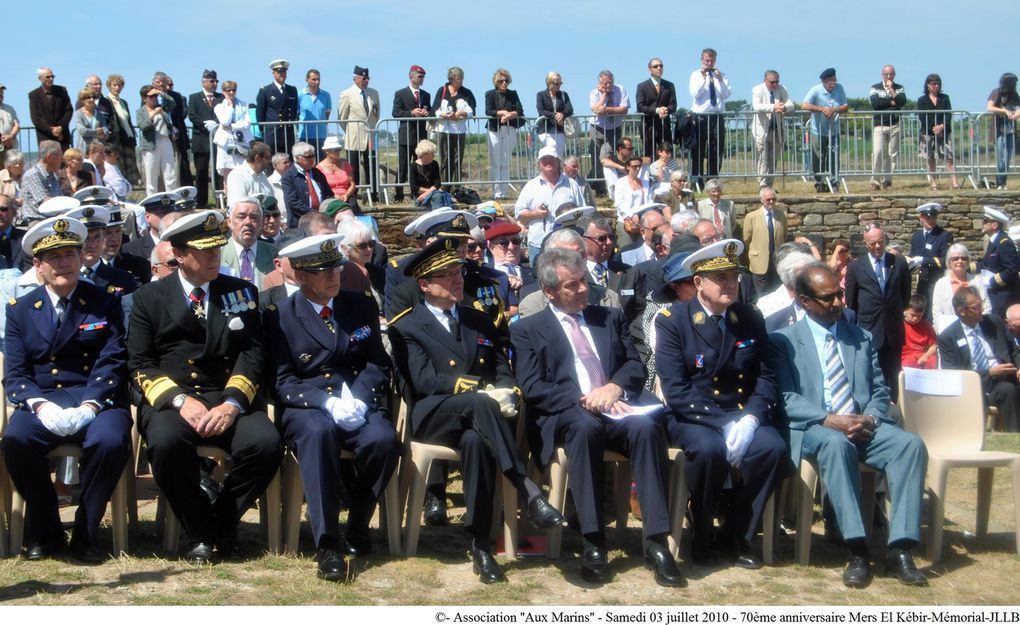 3 juillet 2010-Commémoration du 70ème anniversaire de la tragédie maritime de Mers-el-Kébir au mémorial national des marins morts pour la France de la Pointe Saint Mathieu (1ère partie)