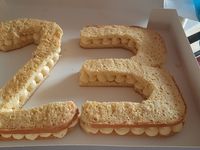 Number cake a la vanille