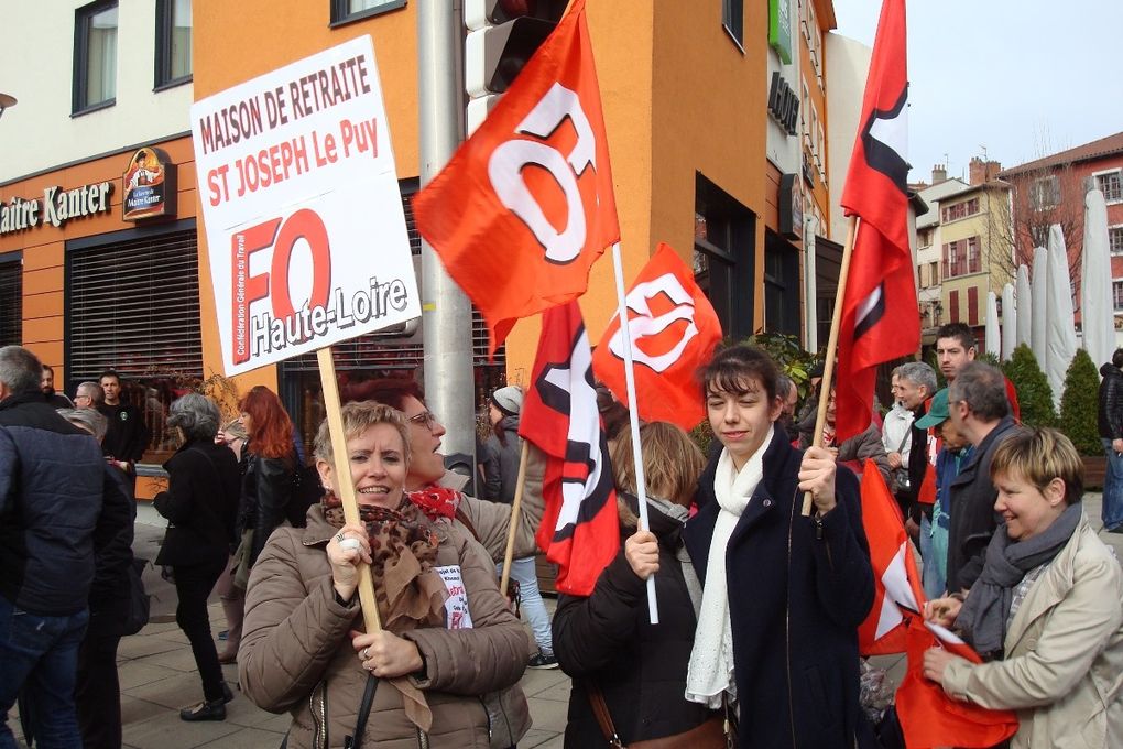 31 mars: 5000 manifestants au Puy, 1million 200 000 dans le pays, une grève très suivie