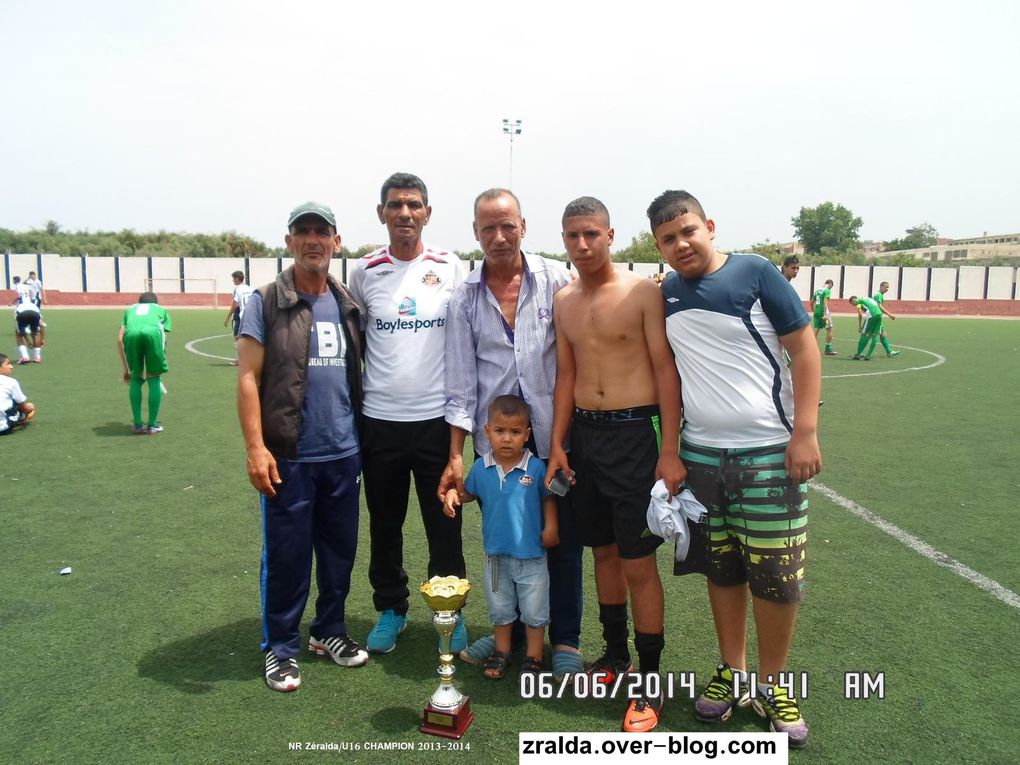 NRZ-Bilans 2013/14: U16 de HADJER Abderrezak champion de groupe LFWA/Jeunes/Niv.1/2013-2014…Encore un titre par HADJER Abderrazak l’entraineur attitré et BOUDINA Kouider vice champion en cadets (U17) 