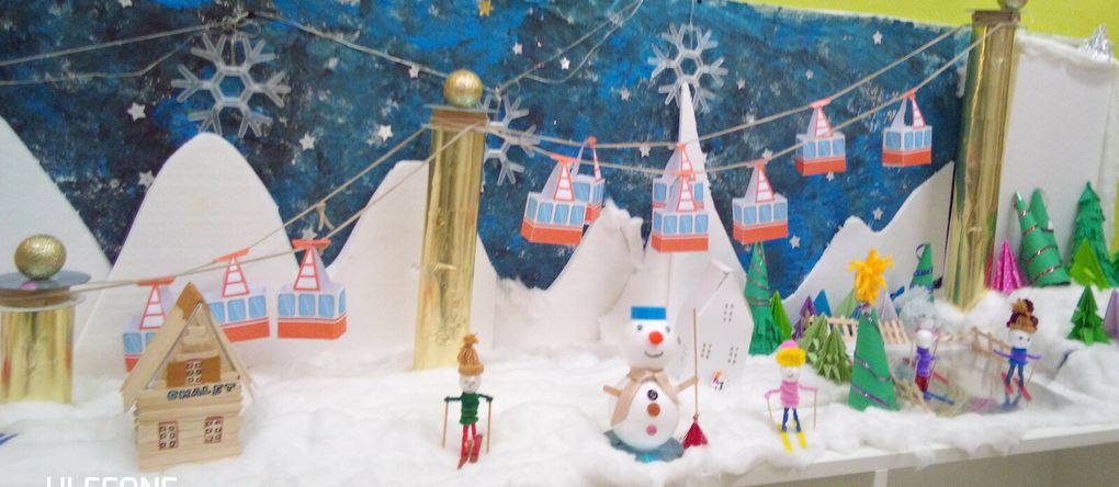 Atelier créatif : village de Noël et de vacances d'hiver à la péri