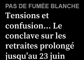 Le Conclave ne conclut pas !