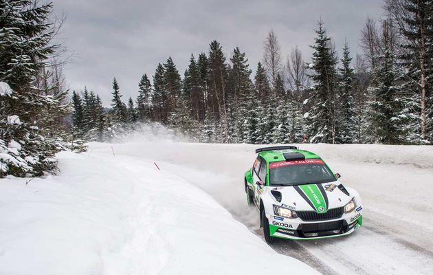 Rallye YPRES: Ole Christian VEIBY au départ en Skoda