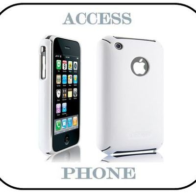 COQUE IPHONE RUBBER BLANCHE 3G/3GS : 6€