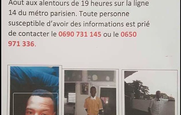 AVIS DE RECHERCHE - Loisel Lilian, jeune sapeur-pompier en Guadeloupe à disparu en France