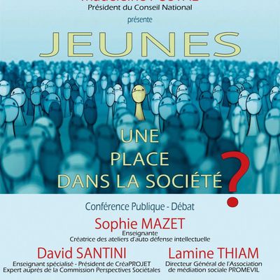 Droit Humain : « Jeunes : une place dans la société ? » - Conférence, Paris. 