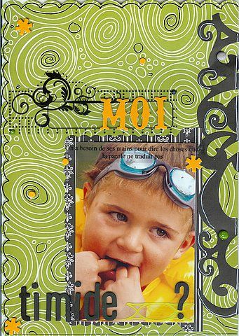 Réalisations faites pour le challenge bulle2scrap