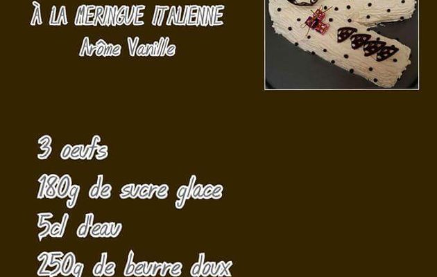 Crème au beurre à la meringue italienne arôme vanille 