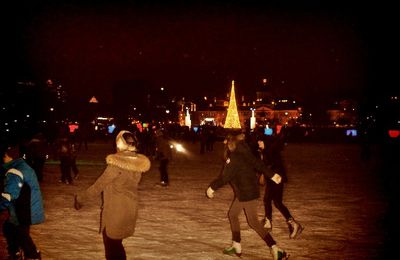 Patinoire du Vieux Port et feux d'artifice!