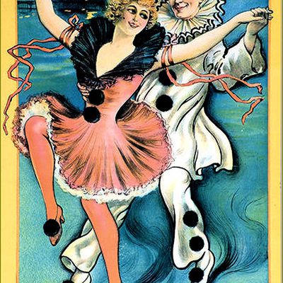Pierrot - Colombine et Arlequin illustrés -  Pierrot et Colombine