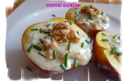 Nectarines au gorgonzola