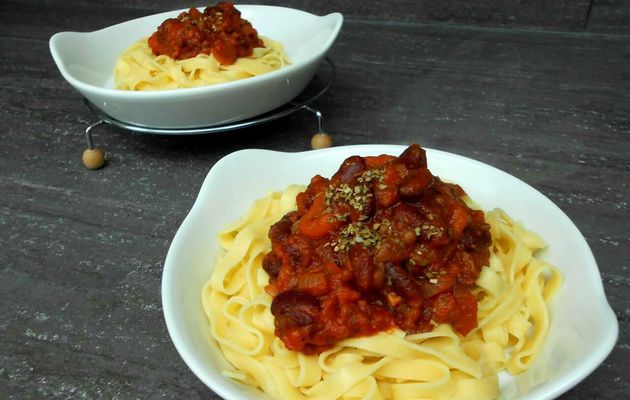 Tagliatelles à la Bolognaise Vegan