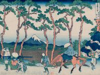 Autres estampes de la série Les 36 vues du Mont Fuji, 1829-1833.