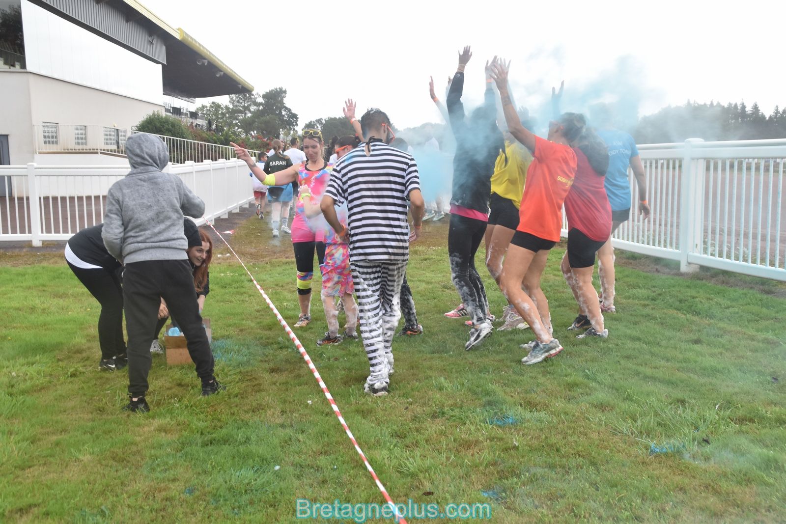 1ère édition de la 5K Fest Foam Breizh à l'hippodrome de Maure-de-Bretagne