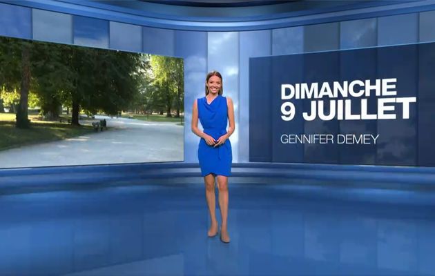 Gennifer Demey Météo M6 le 09.07.2023