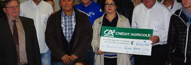 Le Crédit Agricole "Partenaire" de l'Association EDUCNAUTE-INFOS