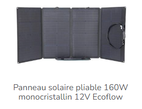 Un panneau solaire pliable