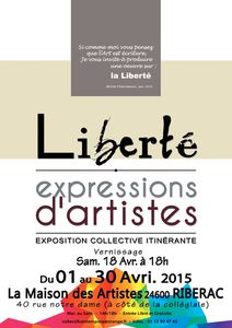 exposition &quot;Liberté, Expressions d'Artistes