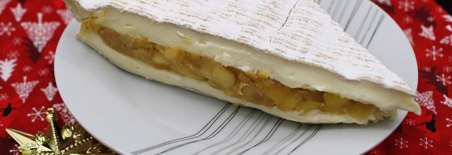 Brie de Meaux farci aux pommes sautées au Calvados
