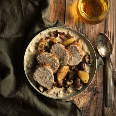 Filet mignon au cidre et aux marrons