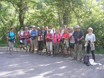 Les randonneurs à Montclar