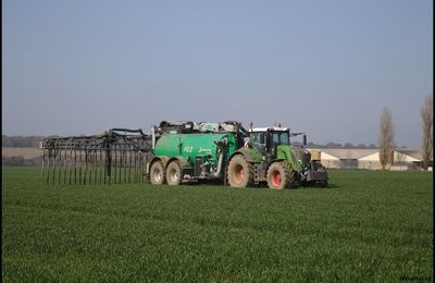 Epandage de lisier, Fendt 828 + Samson PG II 20