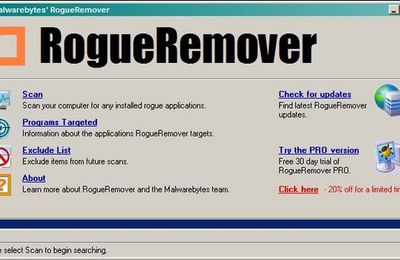 RogueRemover - Anti-faux logiciels