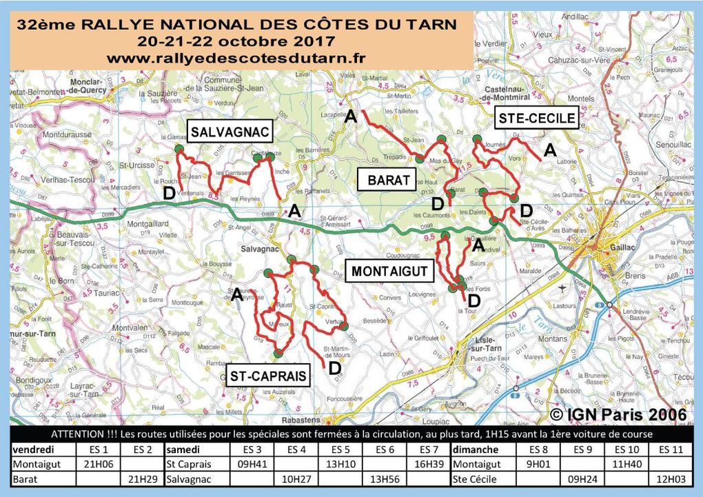 Rallye national comptant pour la coupe de France des rallyes 2018 et pour le comité Midi Pyrénées