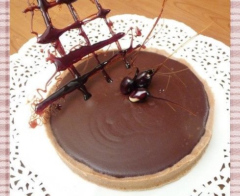 Tarte au chocolat corsé....