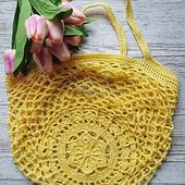 Sakura Market Bag pattern by K.A.M.E. Crochet