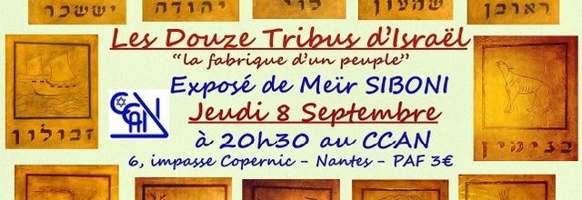 Exposé sur "Les 12 Tribus d'Israël" par Méir Siboni